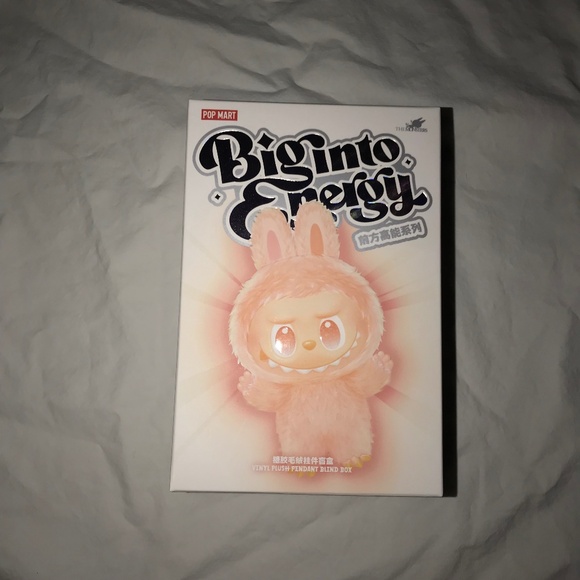 NEW SEALED SERENITY Labubu V3 Big Into Energy Authentic Plush Pendant Green Mint - Picture 1 of 3